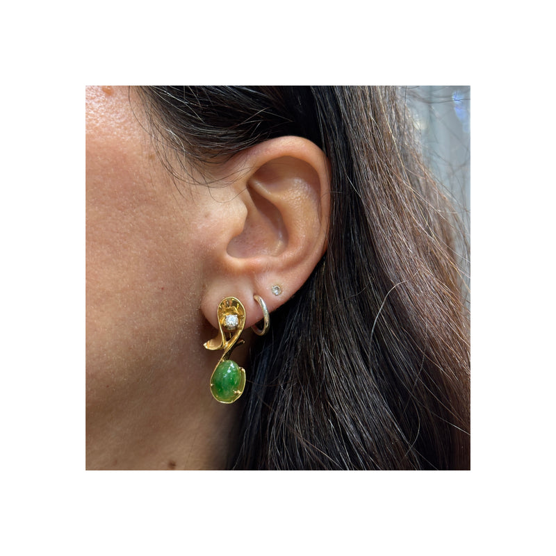 Jade and Diamond Musical Note Earrings – Joseph Saidian & Sons
