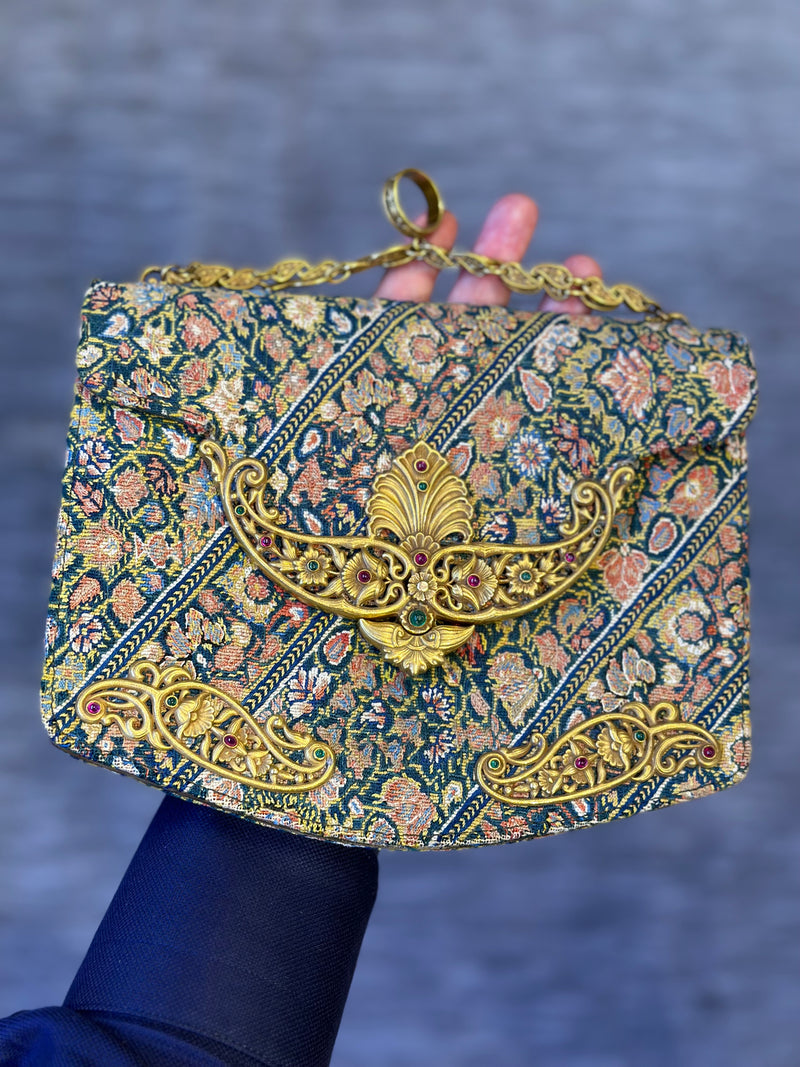 Art Nouveau 18 Karat Gold Bag