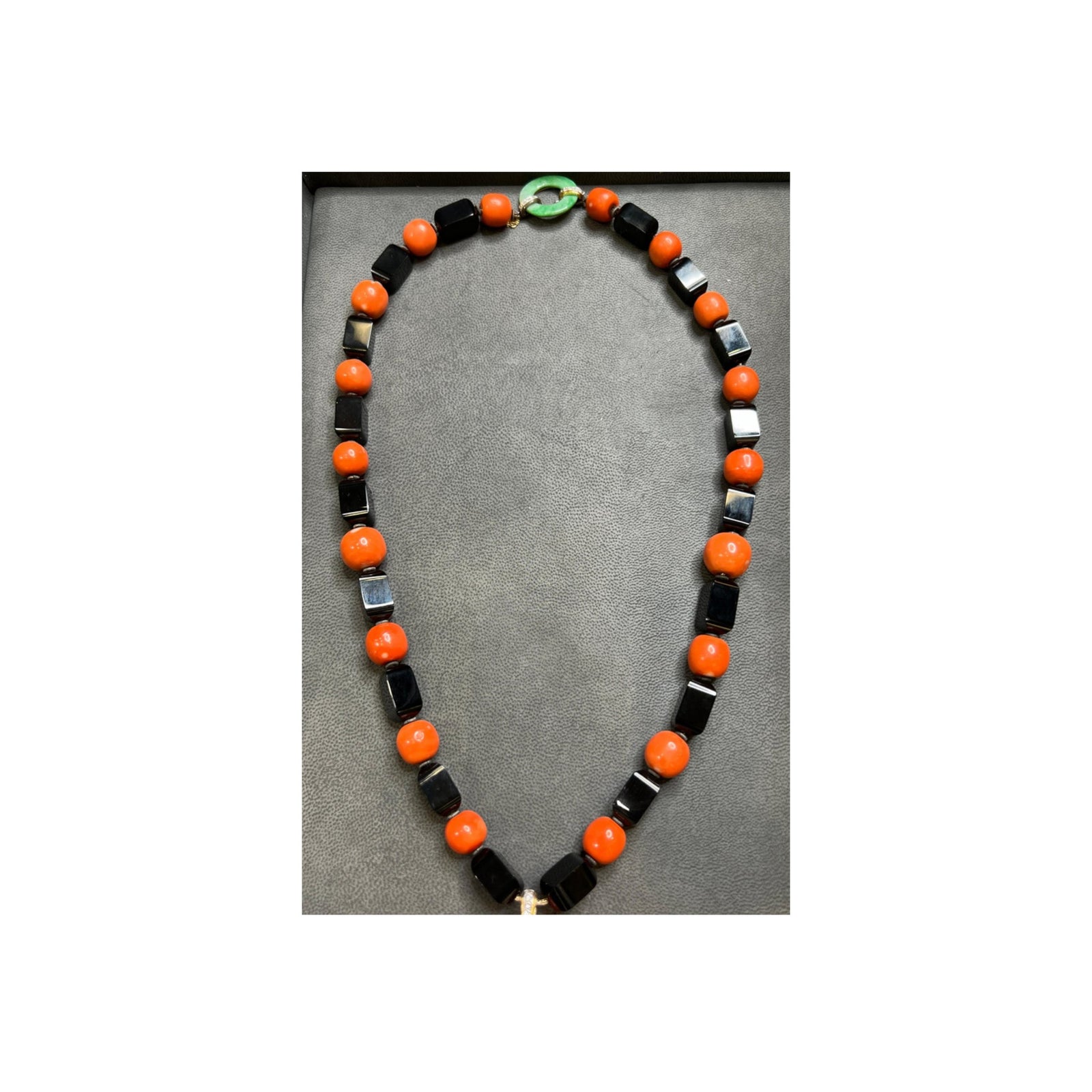 Janesich Coral Onyx & Jade Tassel Necklace – Joseph Saidian & Sons