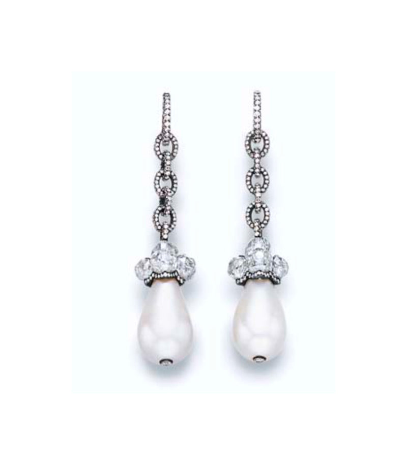 JAR Natural Pearl Earrings