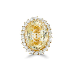 Yellow Sapphire Cocktail Ring