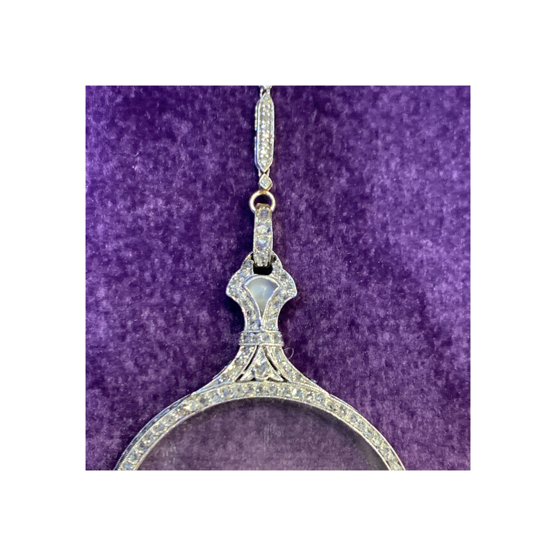 Diamond Lorgnette Necklace