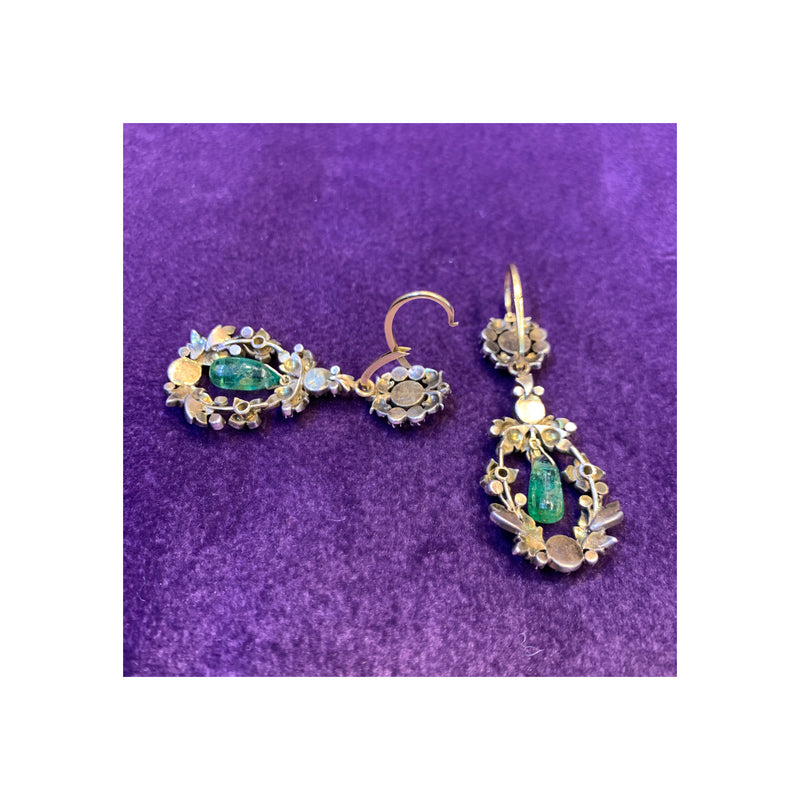 Antique Emerald Earrings
