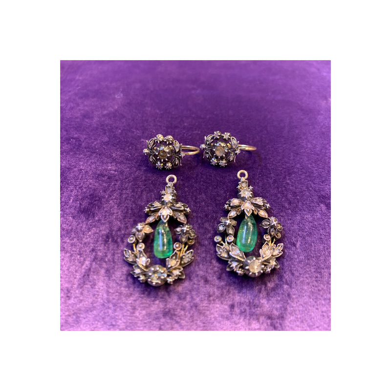 Antique Emerald Earrings