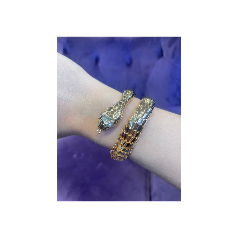 Illario Rose Gold and Diamond Snake Bracelet