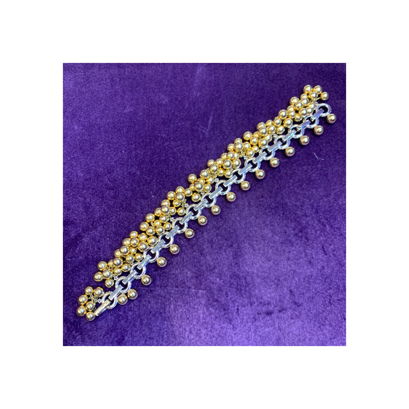 Diamond & Gold Bead Bracelet
