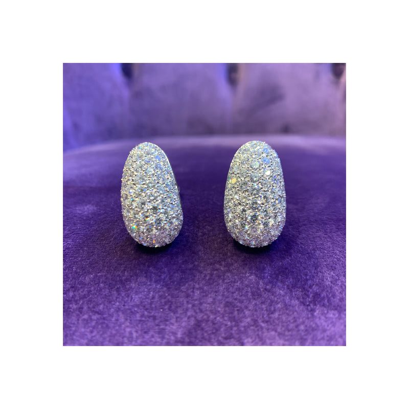 Van Cleef & Arpels Pave Diamond Earrings