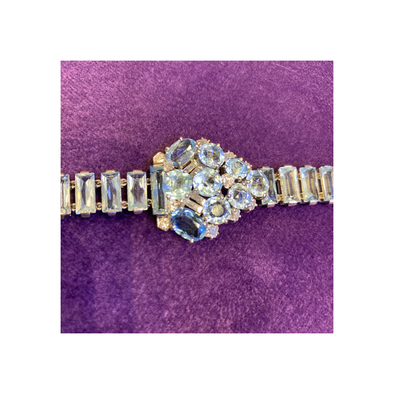 Cartier Aquamarine and Diamond Bracelet
