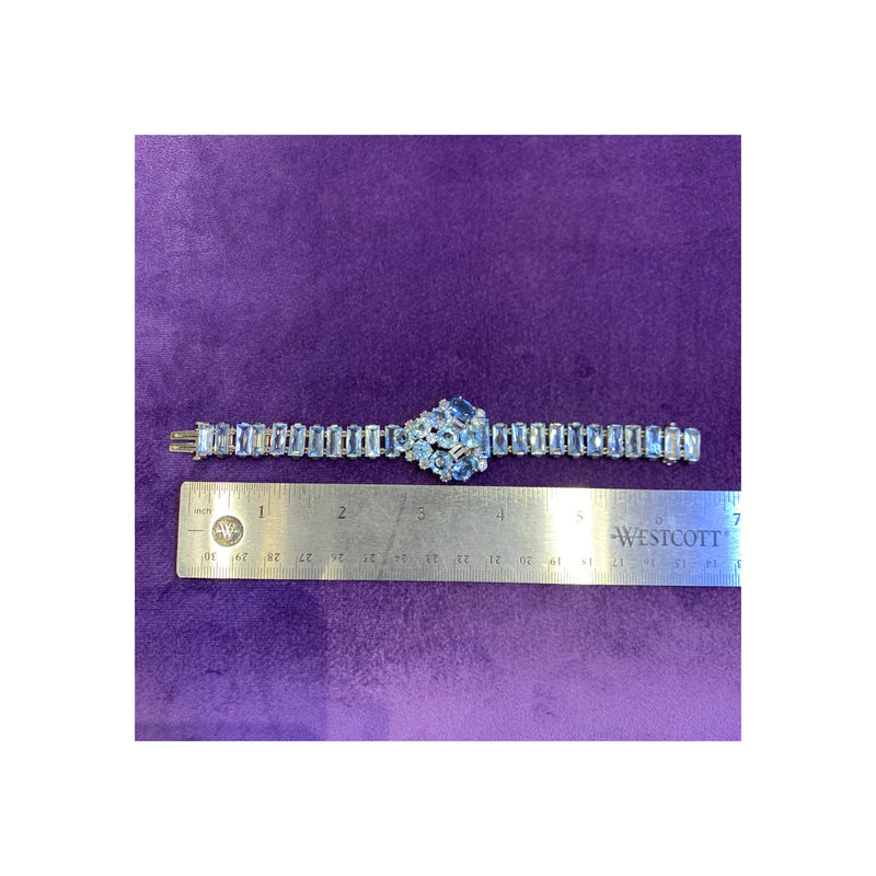 Cartier Aquamarine and Diamond Bracelet