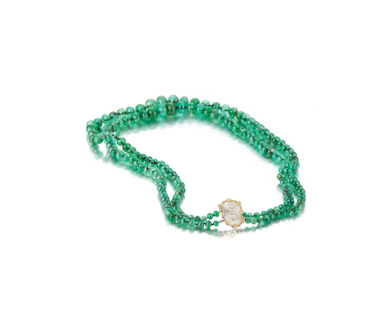 Buccellati Emerald Bead necklace