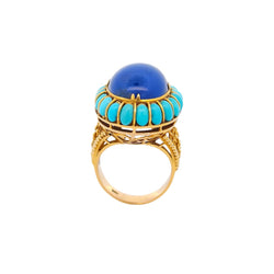 Turquoise and Lapis Lazuli Ring