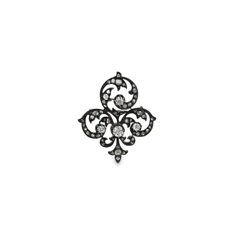 Victorian Fleur De Lis Brooch