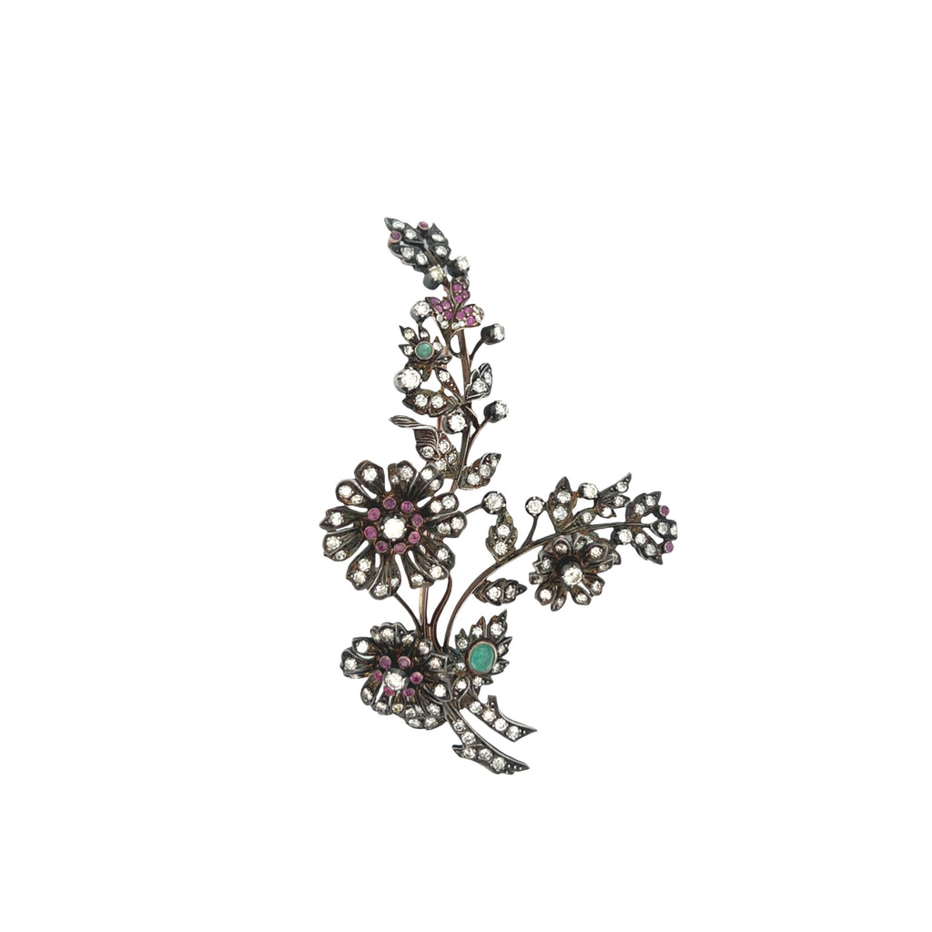 Victorian En Tremblant Flower Brooch – Joseph Saidian Sons