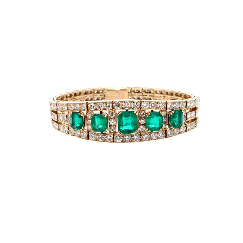 Van Cleef and Arpels Emerald and Diamond Bracelet