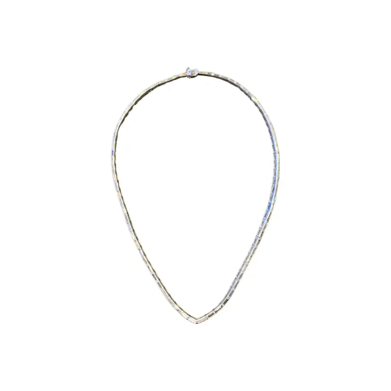 Baguette Cut Diamond Necklace