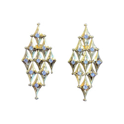 Diamond Shaped Diamond Earrings