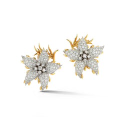 Jean Schlumberger Diamond Flower Earrings