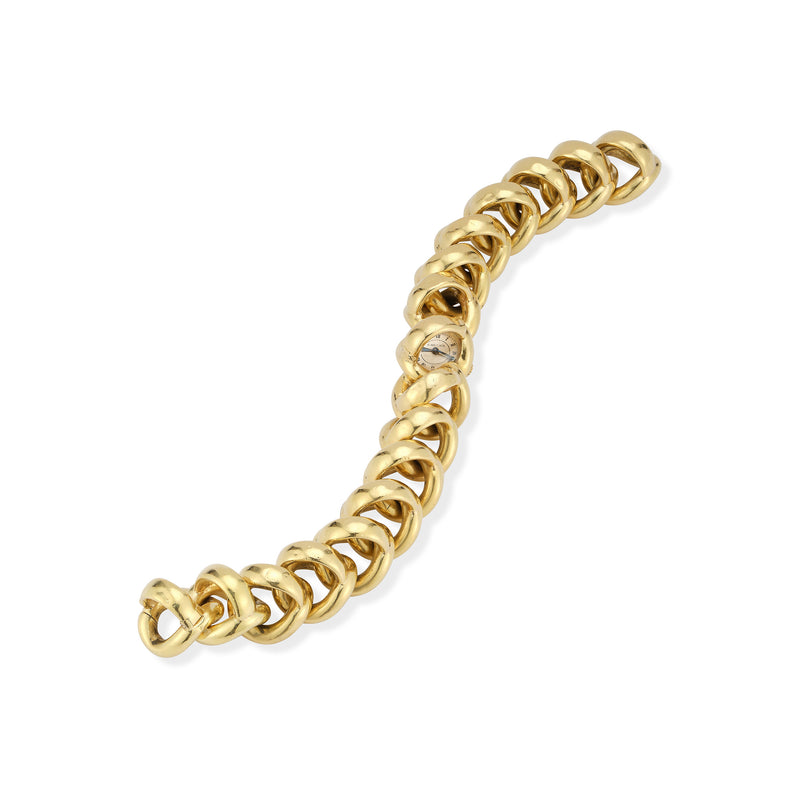 Cartier Gold Link Watch Bracelet