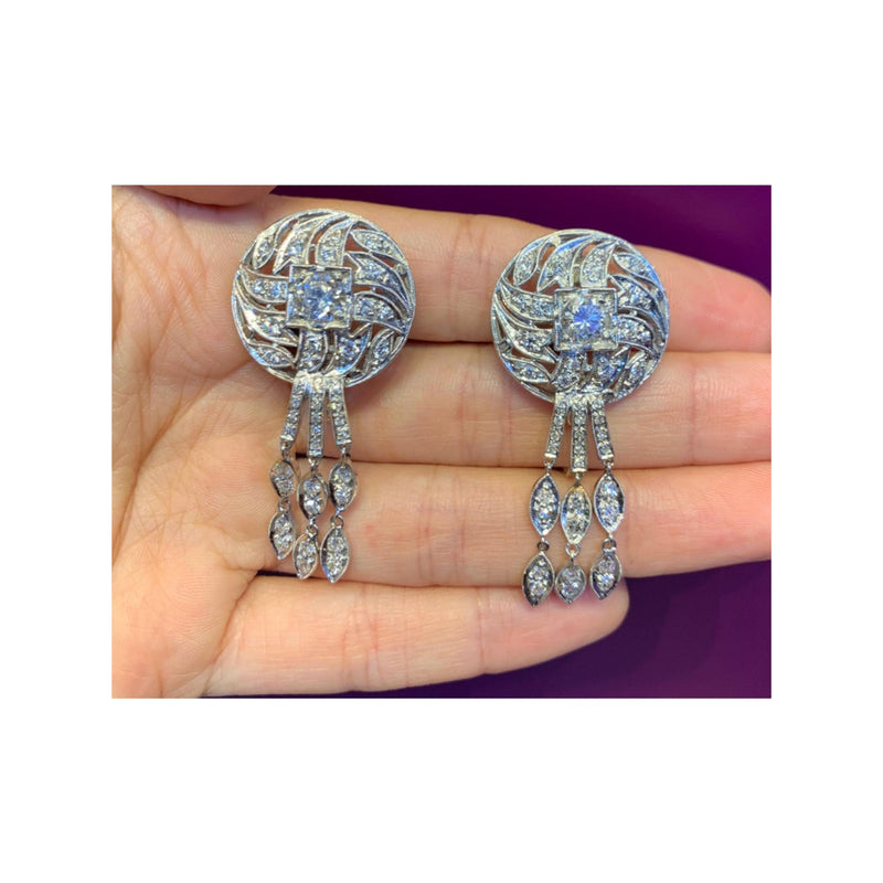 1950’s Diamond Dangle Earrings