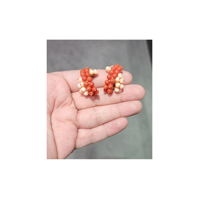 Verdura Coral Earrings