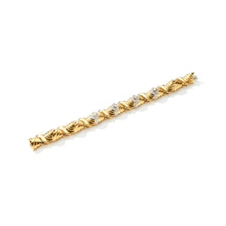 Men's Diamond and Gold Bracelet by Elan