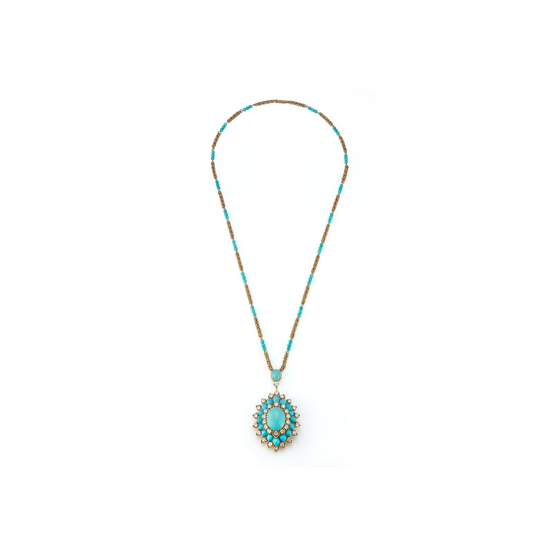 Van Cleef and Arpels Turquoise Pendant Necklace