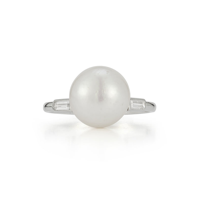 Certified Natural Oriental Pearl Ring