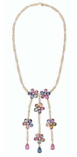 Bvlgari Multi Colored Sapphire Necklace