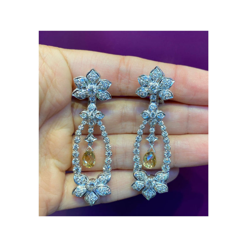 Buy Ruby Chandelier Earrings, Gold Earrings for Women, Bridal Dangle  Earrings, Wedding Statement Earring, Anniversary Gift, Birthstone Earrings  Online in India - Etsy
