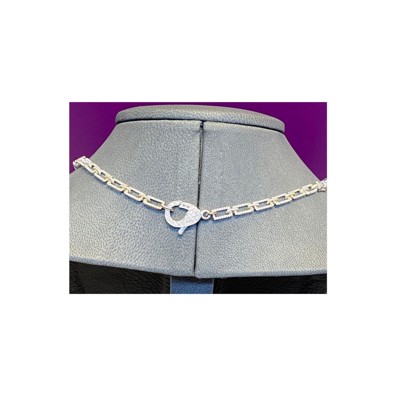 GIA Certified 21.69 Ct Emerald Cut Diamond Necklace