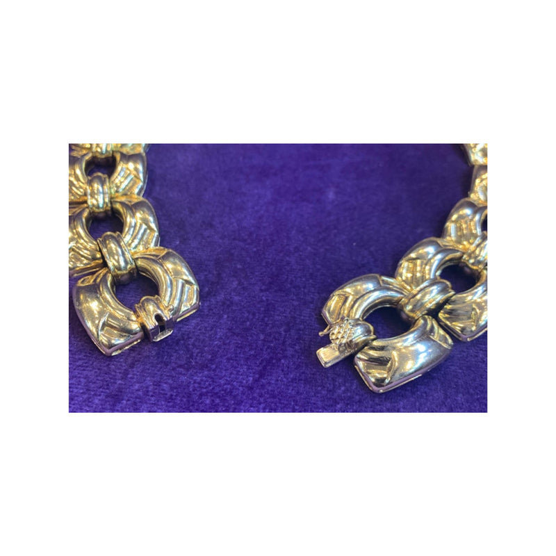 Gold & Diamond Link Necklace