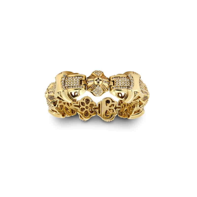 Men's Diamond & Gold Bracelet