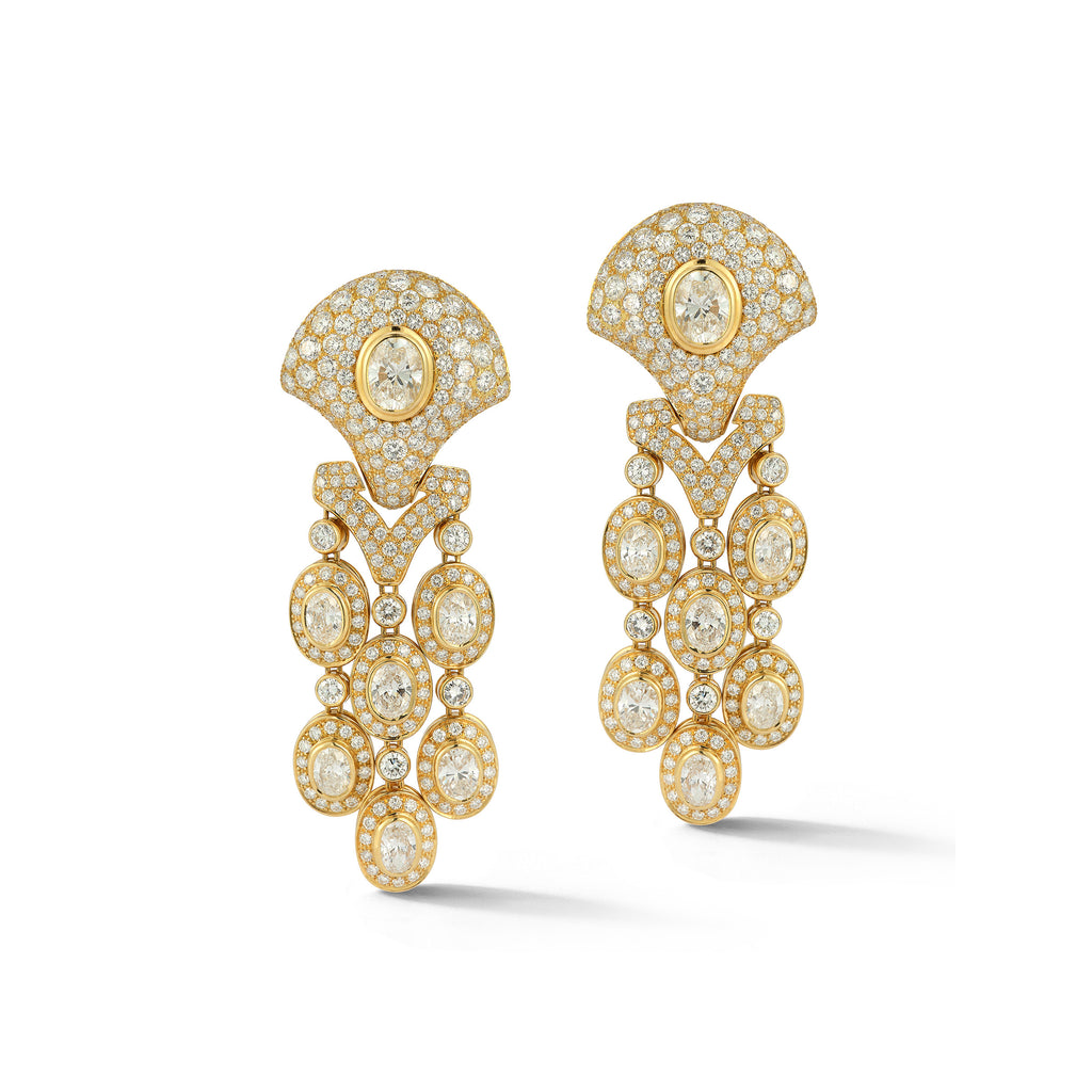 Chandelier Diamond Earrings by Tabbah Joseph Saidian Sons