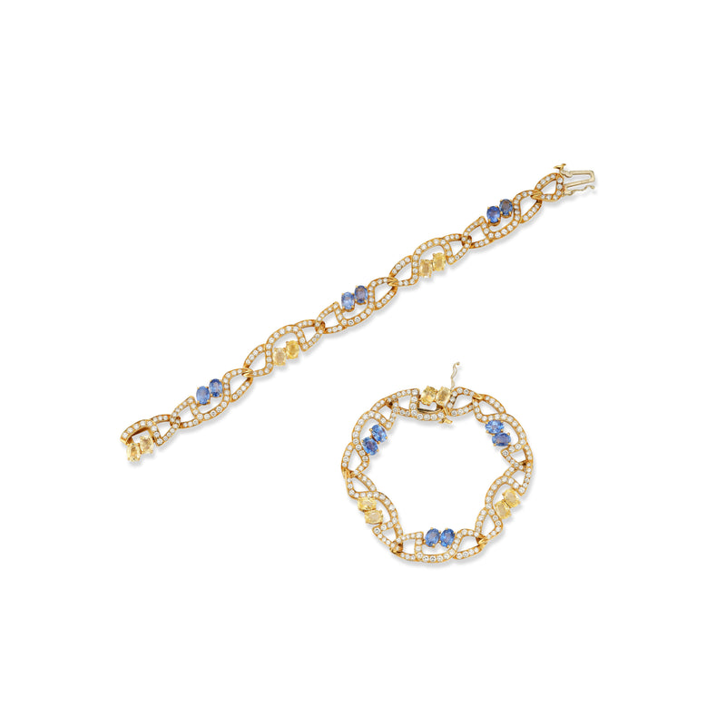 Massoni Sapphire & Diamond Necklace