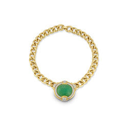 David Webb Carved Emerald Necklace