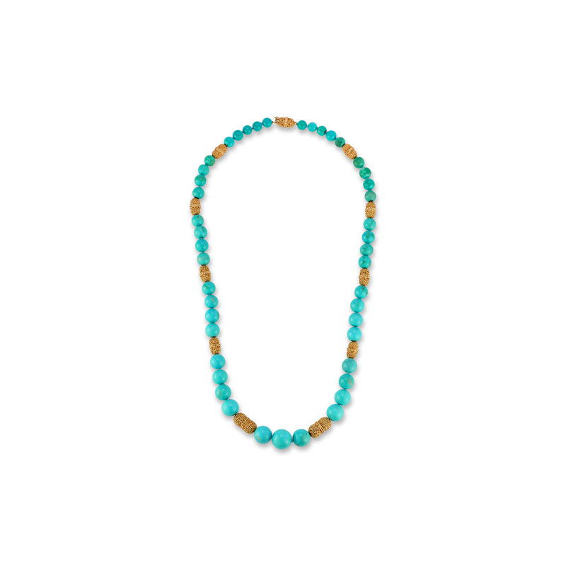 Van Cleef & Arpels Turquoise Bead Necklace