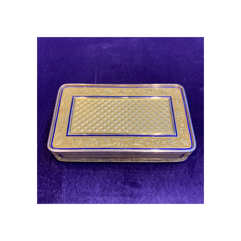 Micro Mosaic Gold Snuff Box