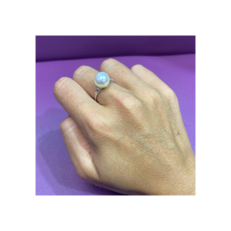 Certified Natural Oriental Pearl Ring