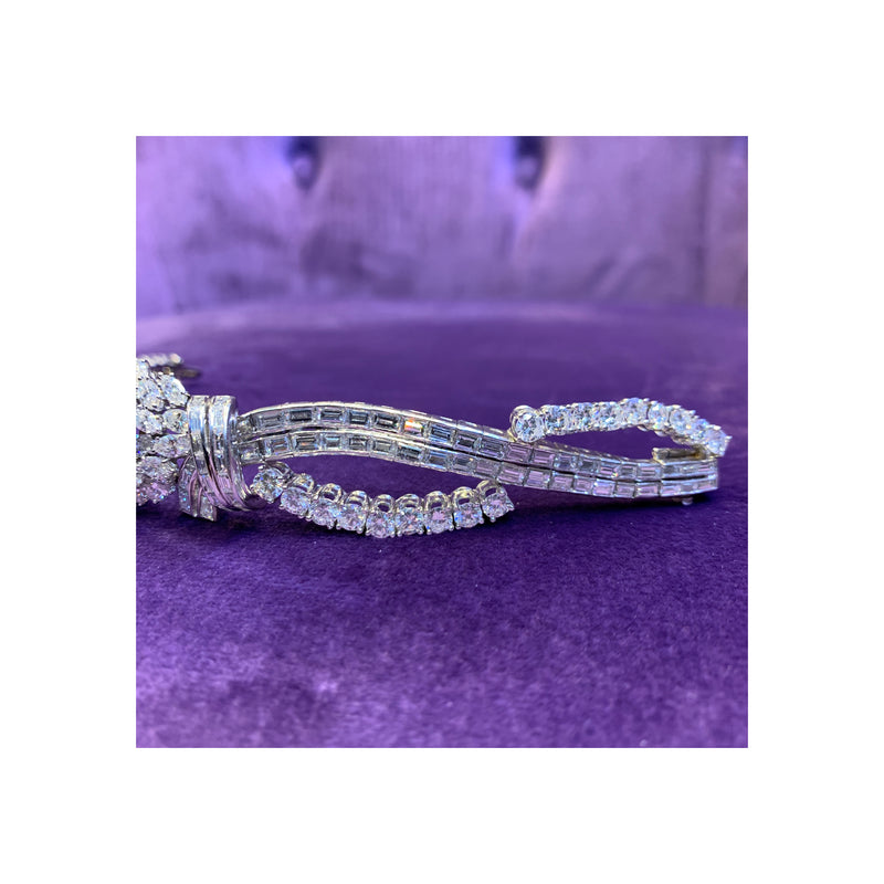 Mid Century Diamond Cluster Bracelet