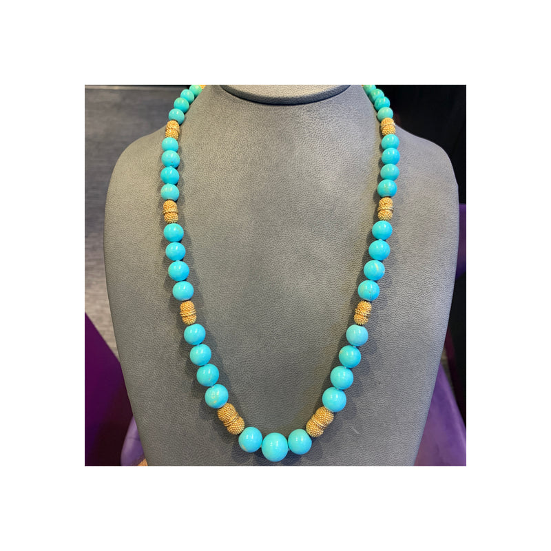 Van Cleef & Arpels Turquoise Bead Necklace