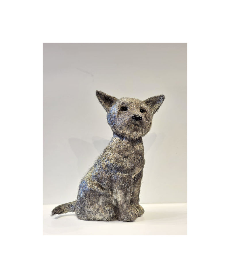 Mario Buccellati Life Size Silver Yorkshirre Terrier Dog