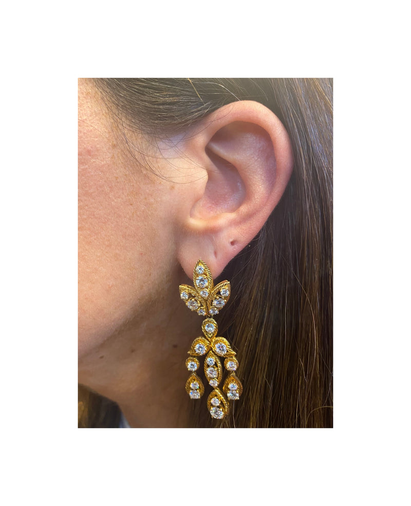 Van Cleef and Arpels Diamond Chandelier Earrings