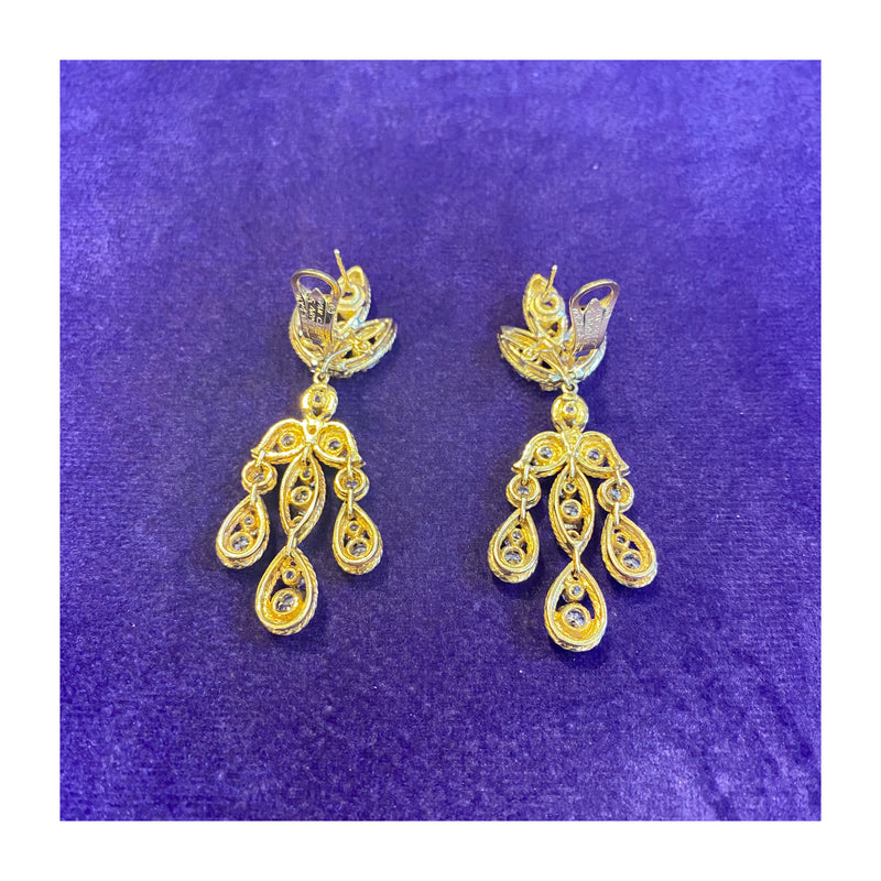 Van Cleef and Arpels Diamond Chandelier Earrings