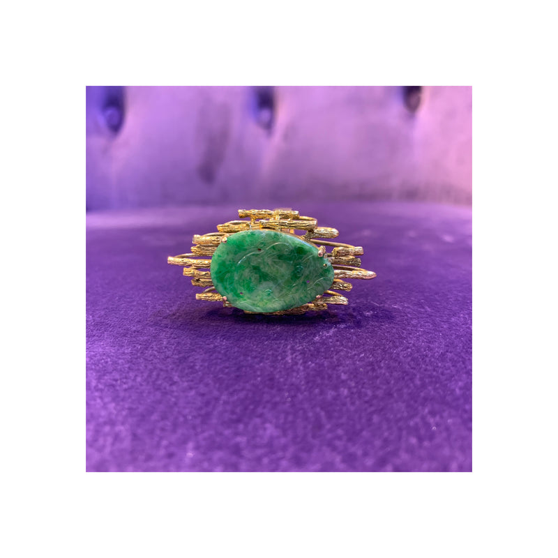 Modernist Jade Ring