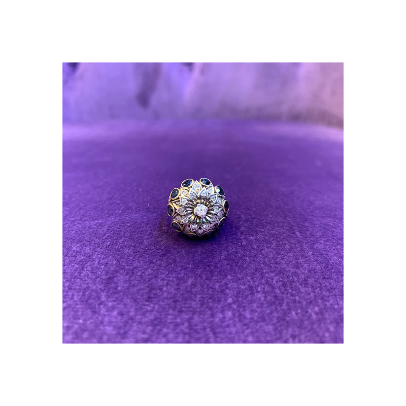 Antique Diamond flower Cocktail Ring