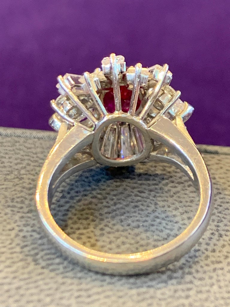 Ruby & Diamond Cocktail Ring