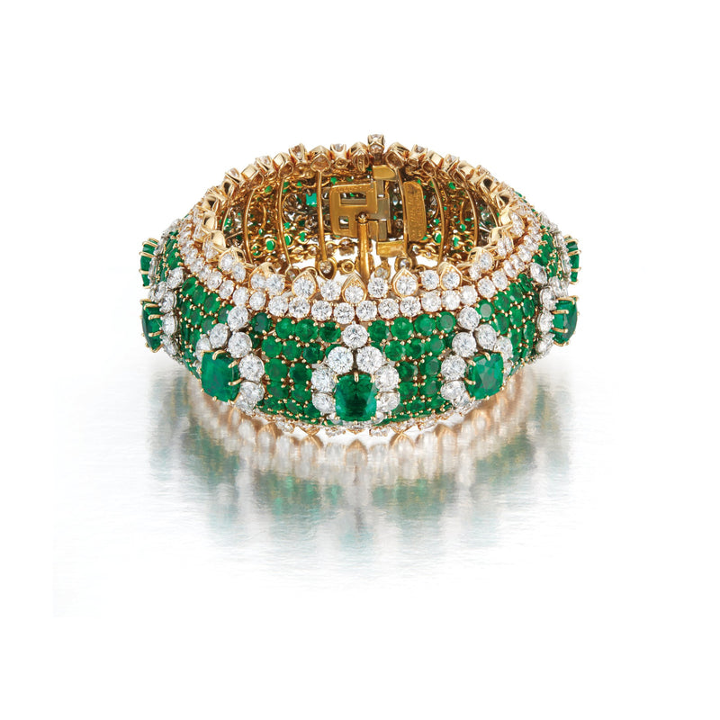 Van Cleef and Arpels Emerald and Diamond Bracelet