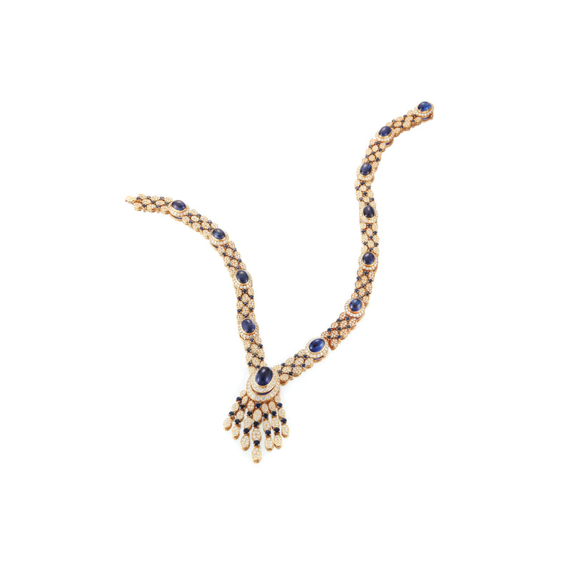 Van Cleef and Arpels Sapphire Necklace and Earrings