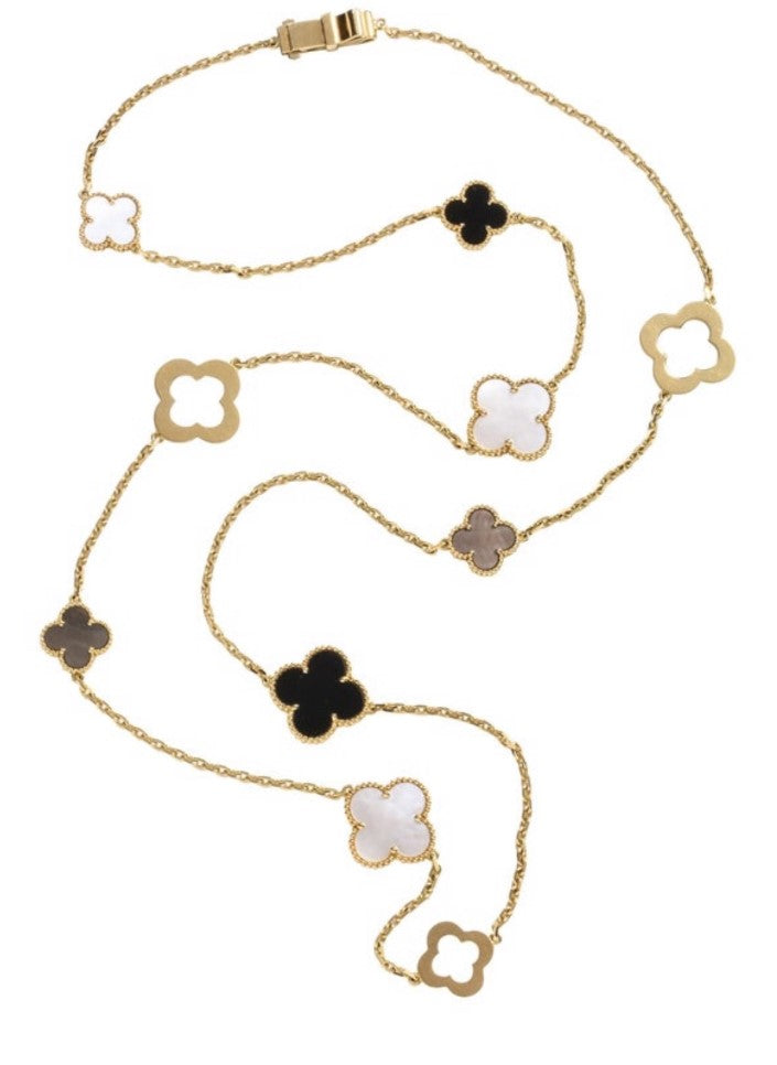 Limited Edition Van Cleef and Arpels Alhambra Necklace