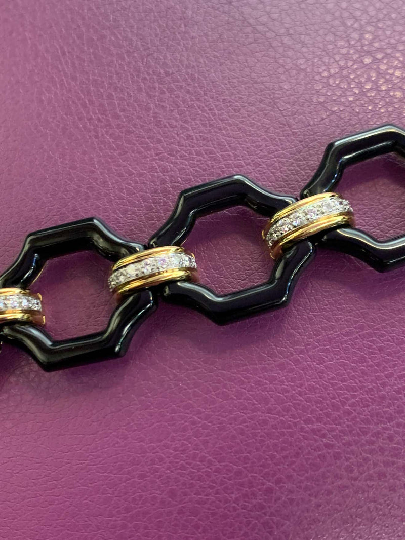 Van Cleef & Arpels Onyx & Diamond Bracelet